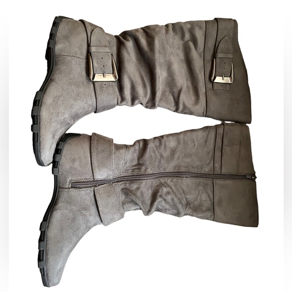 Unr8ted Knee High Boots Gray Size 7.5 Women’s Synthetic upper - Picture 1 of 3